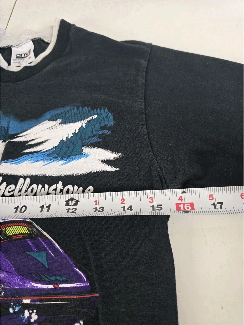 Vintage 90's Yellowstone Nature Shirt Single Stitch T-Shirt Youth S Made In USA
